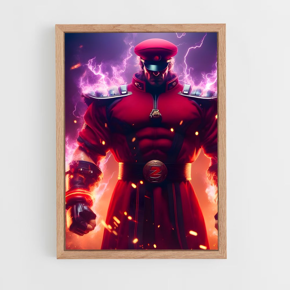 Poster Red Ranger – affiche Street Fighter (vue 4)